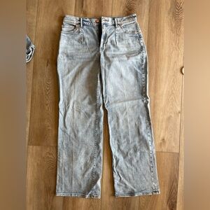 Express wide leg high rise jeans size 10R
